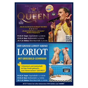 The Music of QUEEN Live / LORIOT – „Die Ente bleibt draußen!"